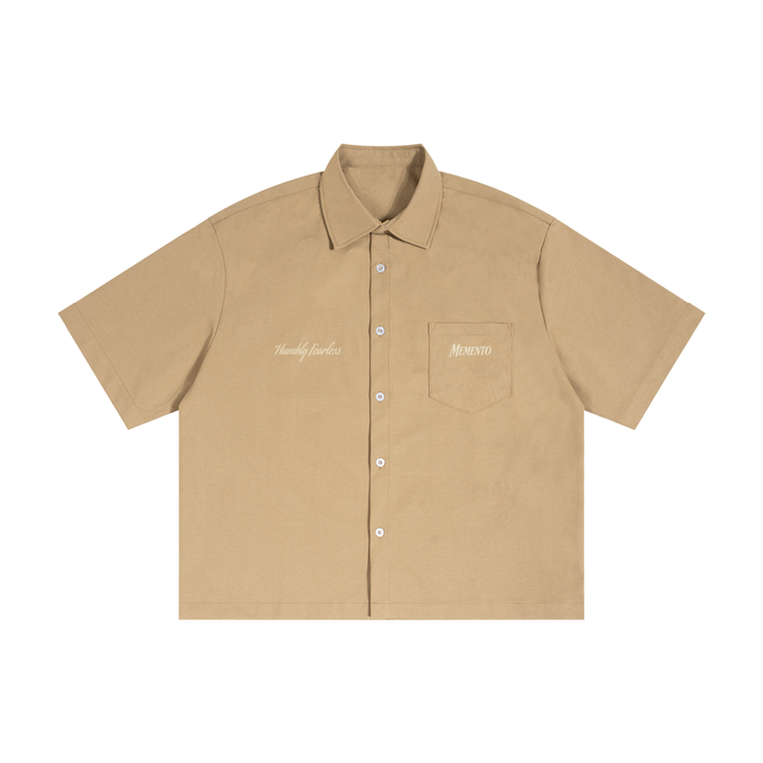 Unisex Boxy Heavyweight Short Sleeve Shirt - Memento Mori Clothing