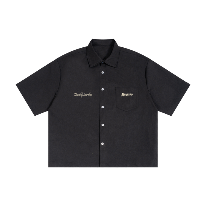 Unisex Boxy Heavyweight Short Sleeve Shirt - Memento Mori Clothing