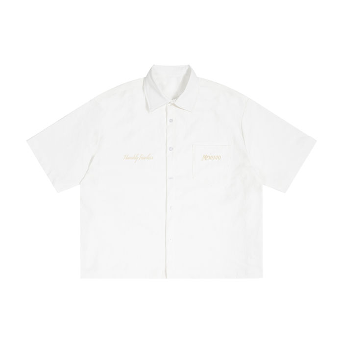 Unisex Boxy Heavyweight Short Sleeve Shirt - Memento Mori Clothing