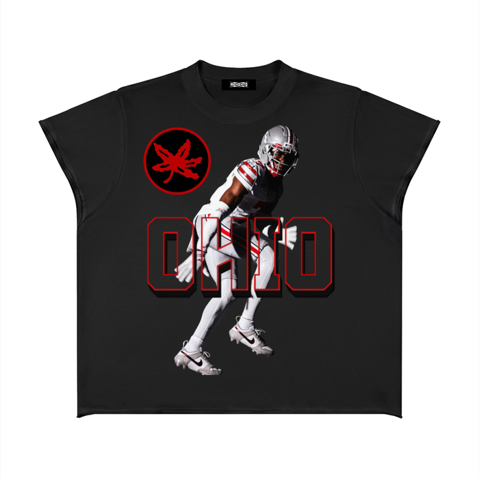 Unisex Boxy Raw Edge T-Shirt