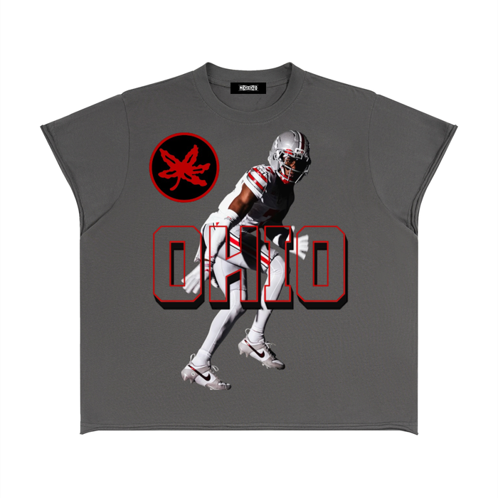 Unisex Boxy Raw Edge T-Shirt