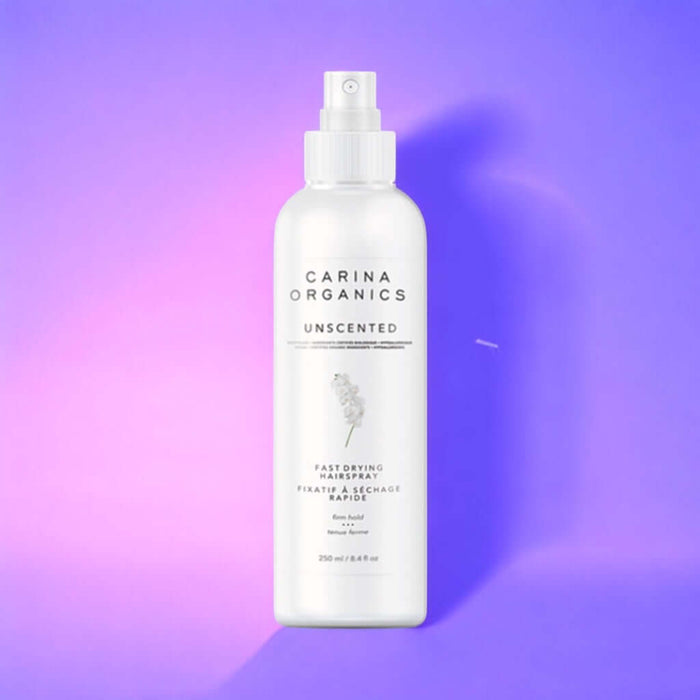 Unscented Fast Drying Hair Spray 250ml - Carina Organics