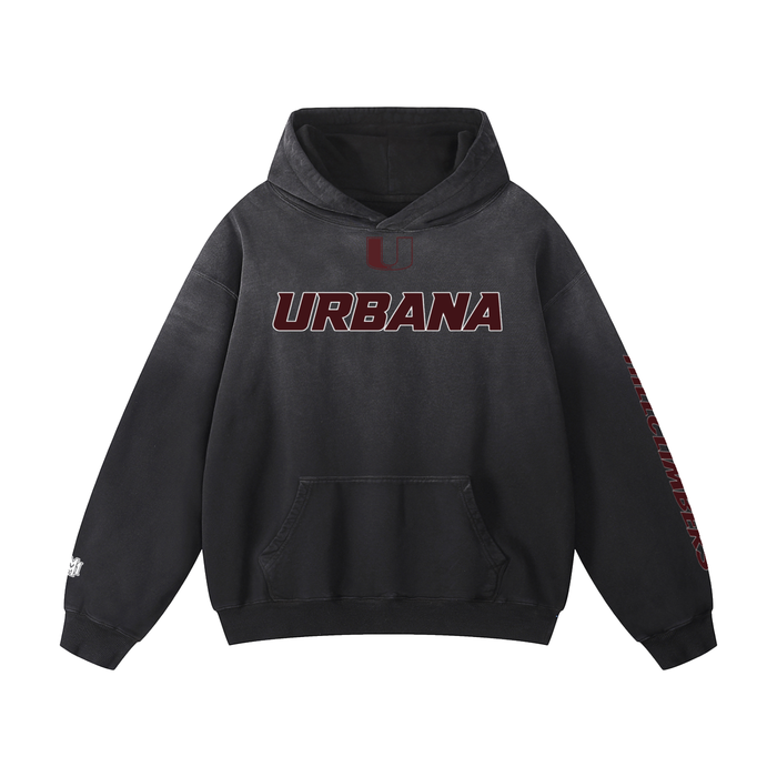 Urbana Heavyweight Sunfade Oversized Hoodie - Memento Mori Clothing