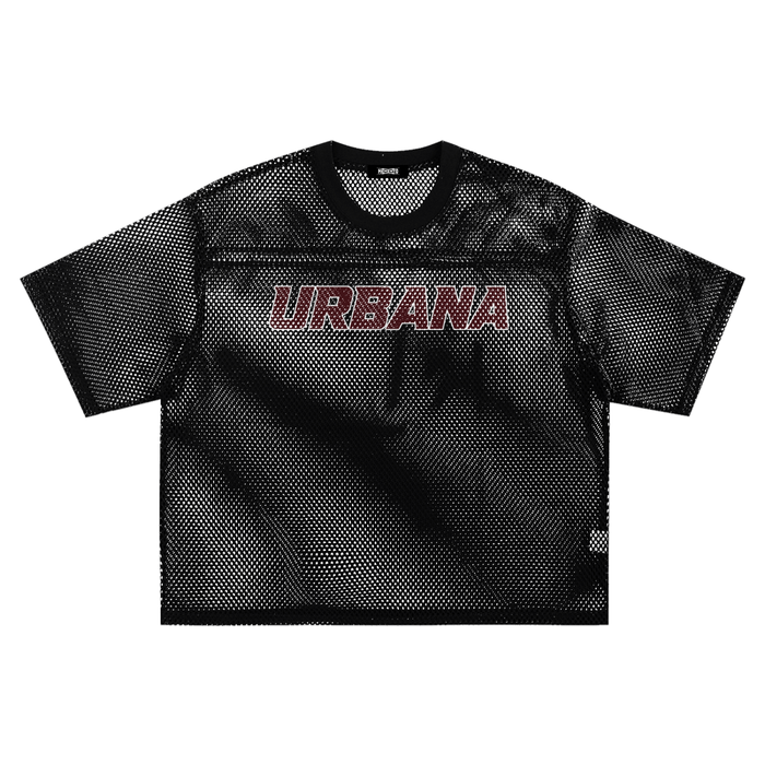 Urbana See-through Boxy Net T-Shirt - Memento Mori Clothing