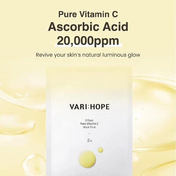[VARI:HOPE] 8 Days Pure Vitamin C Mask Pack 22g*5EA - Ballagrio