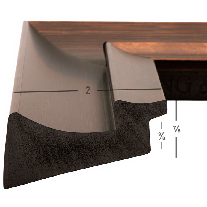 Ventura 2", Brushed Bronze Picture Frame