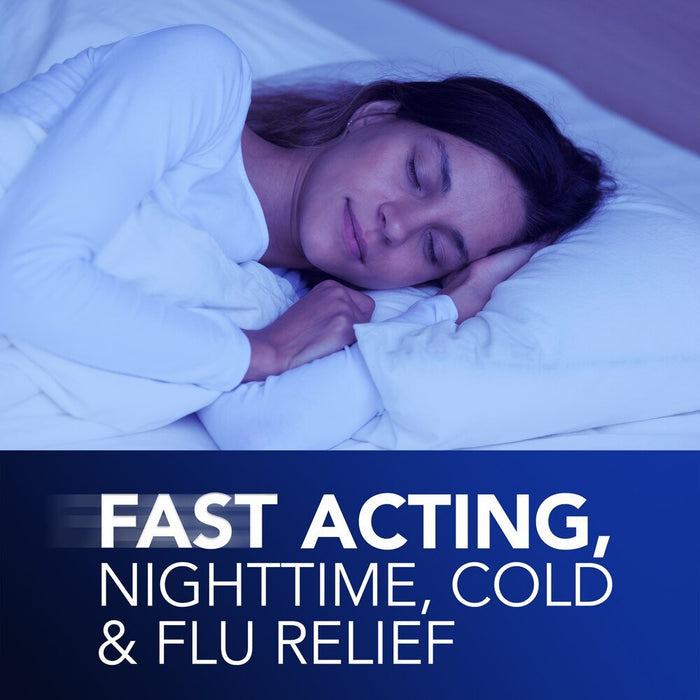 Vicks NyQuil Cold & Flu Relief LiquiCaps, 24 ct - 37000055724 - LL Medico