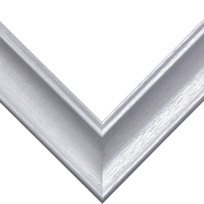 Vintage Revival 1.75", Brushed Silver Picture Frame