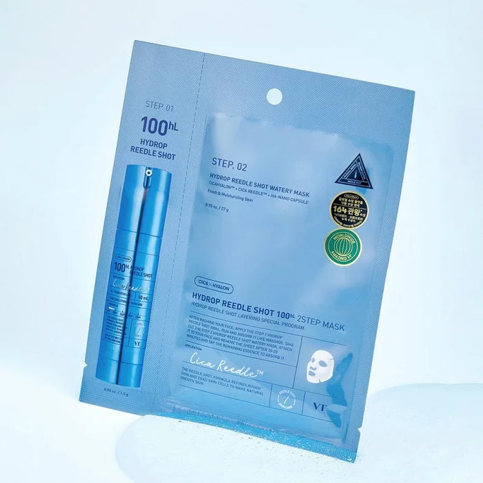 [VT Cosmetics] Hydrop Reedle Shot 100hL 2 Step Mask 5EA - Ballagrio