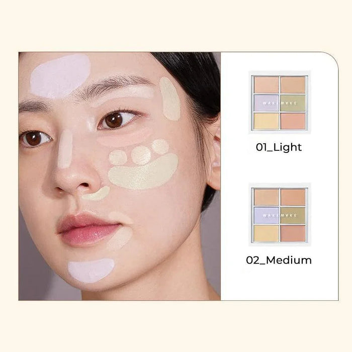 [WAKEMAKE] Defining Cover Conceal-Fit Palette (2 Colors) 9g - Ballagrio