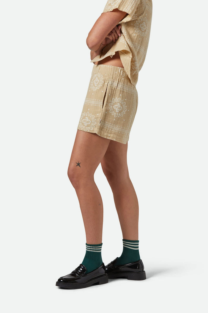 Wandering Short - Pale Khaki Bandana