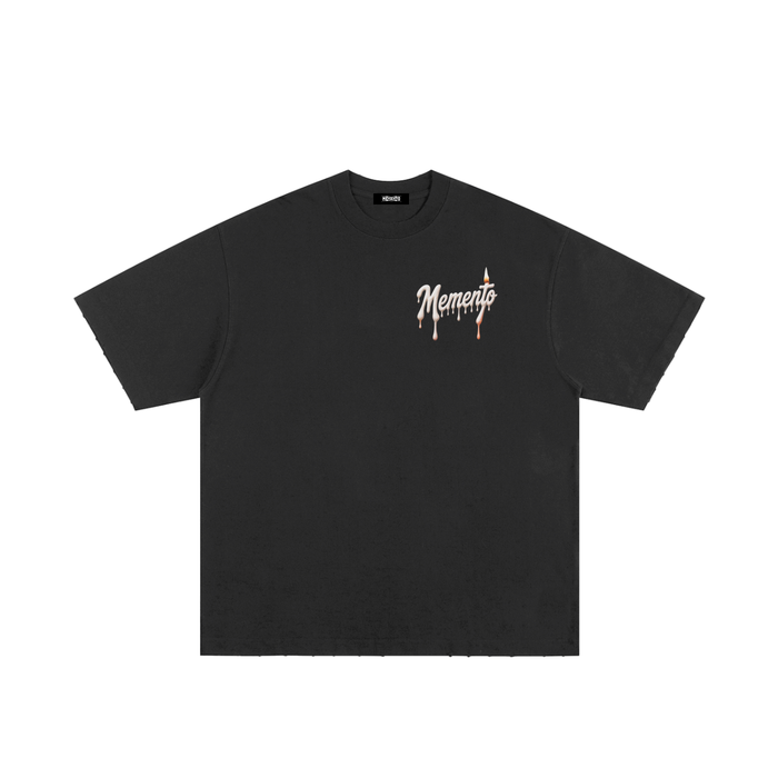 Heavyweight Hand-frayed T-Shirt - Memento Mori Clothing