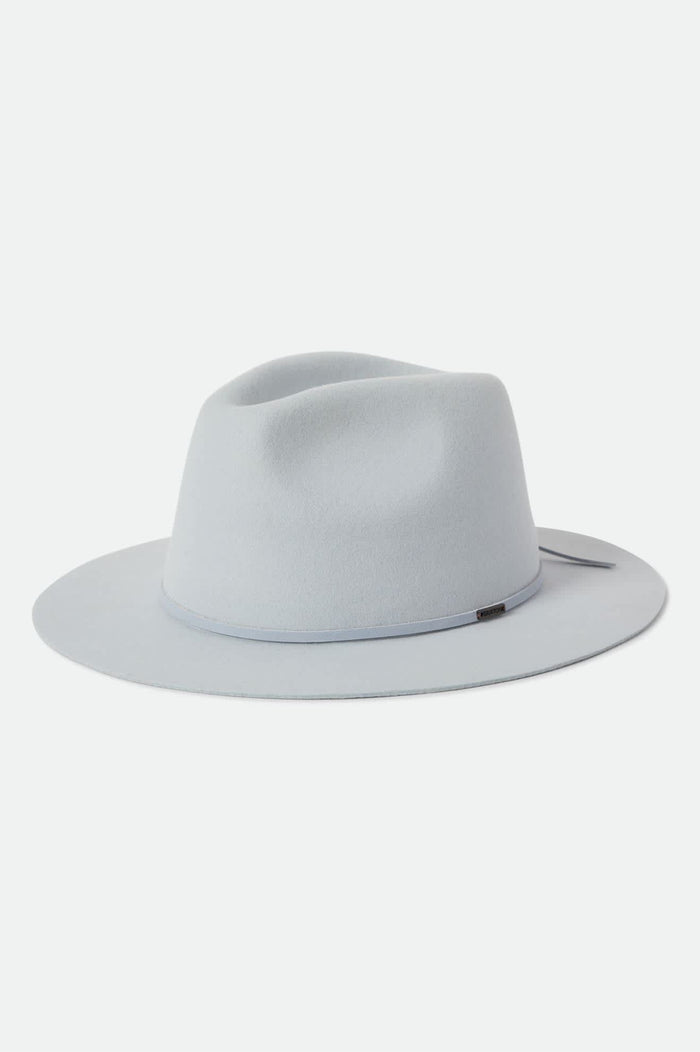 Unisex Wesley Fedora in the color Blue Aruba - Front Product View