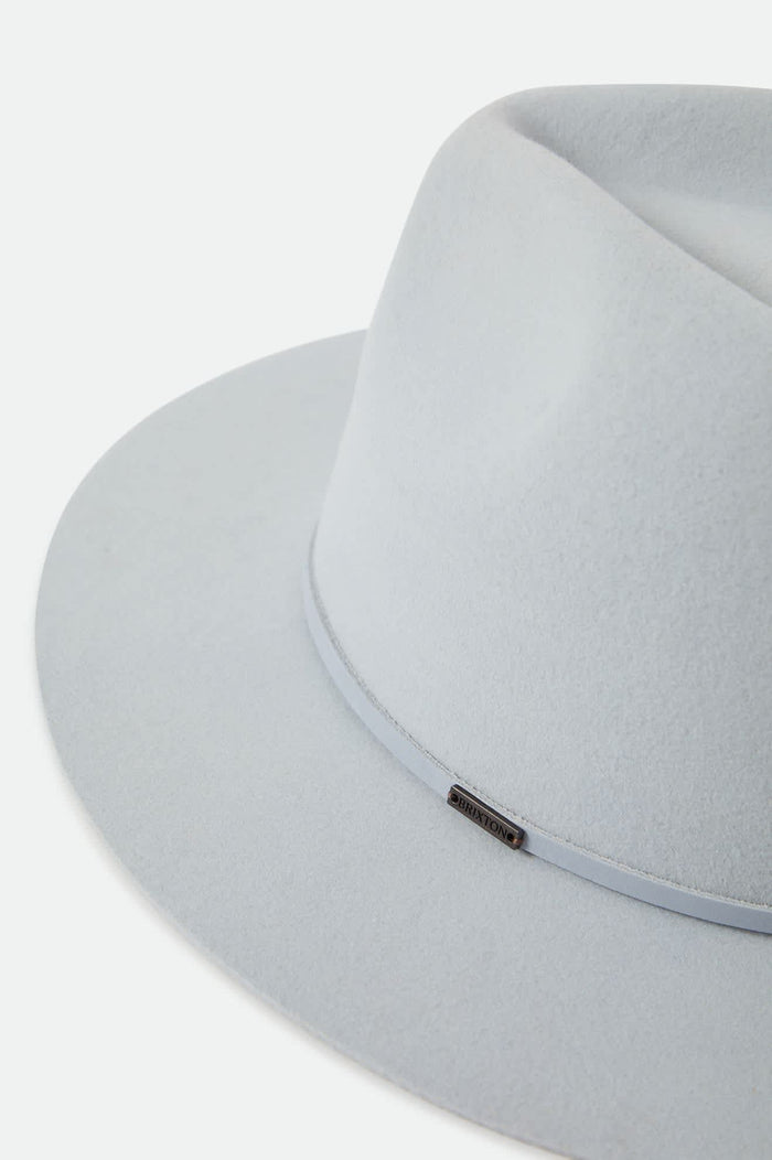 Unisex Wesley Fedora in the color Blue Aruba - Additional Laydown image