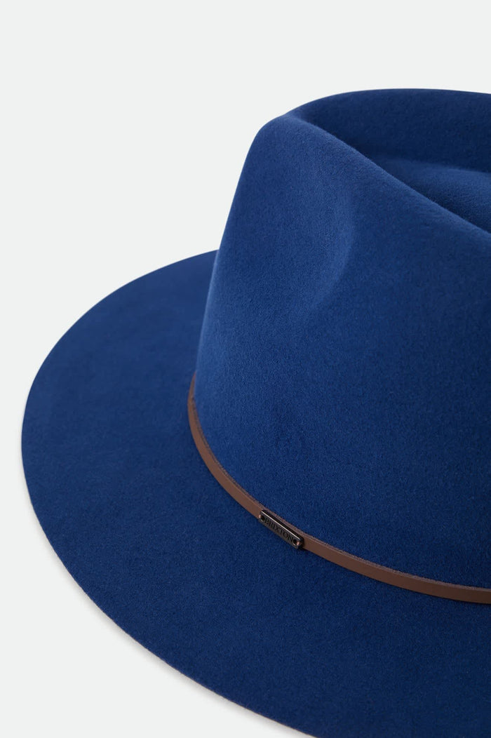 Unisex Wesley Fedora in the color Midnight Blue/Pinecone - Additional Laydown image