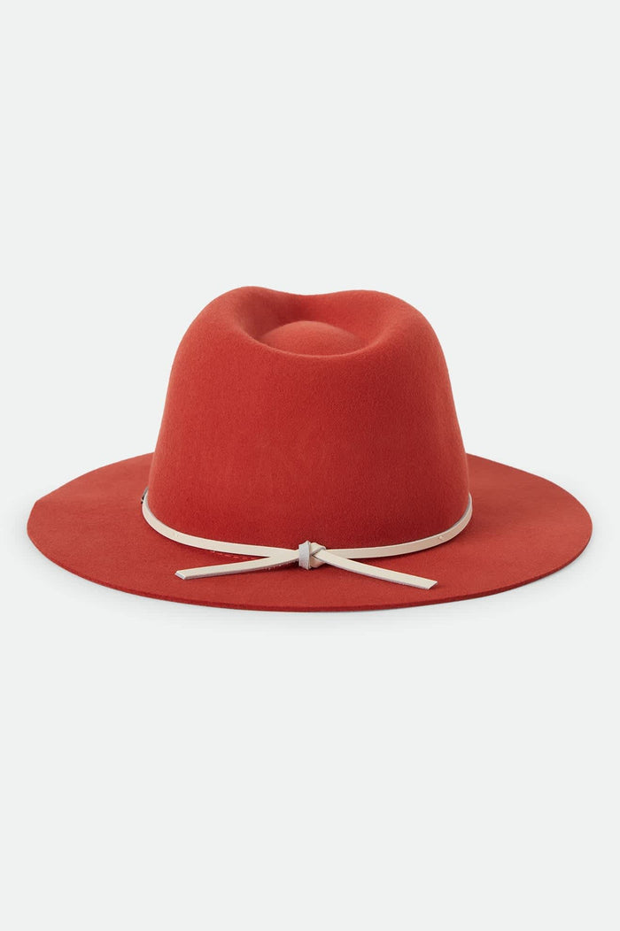 Wesley Fedora - Red Earth/Wax Paper