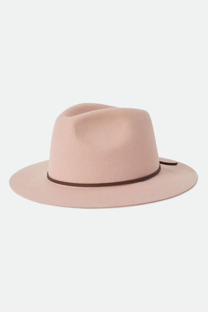 Unisex Wesley Fedora in the color Silver Pink/Pinecone - Front Product View