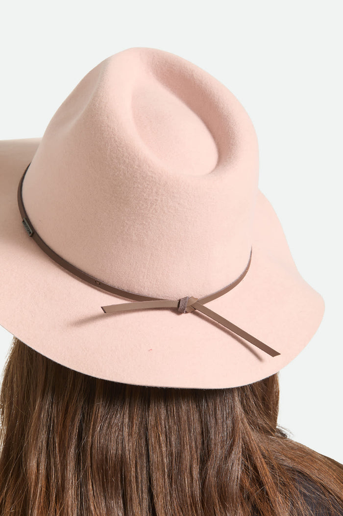 Unisex Wesley Fedora in the color Silver Pink/Pinecone - Additional Fit image