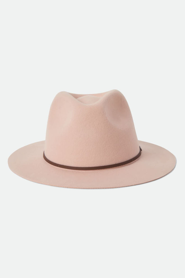 Unisex Wesley Fedora in the color Silver Pink/Pinecone - Additional Laydown image