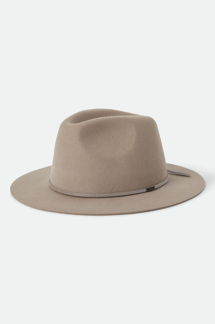 Unisex Wesley Fedora in the color Timeless Taupe - Front Product View