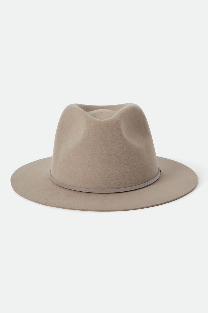 Unisex Wesley Fedora in the color Timeless Taupe - Additional Laydown image