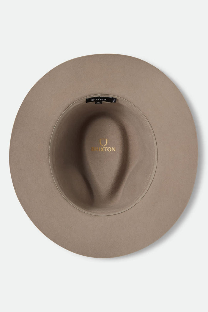 Unisex Wesley Fedora in the color Timeless Taupe - Additional Laydown image