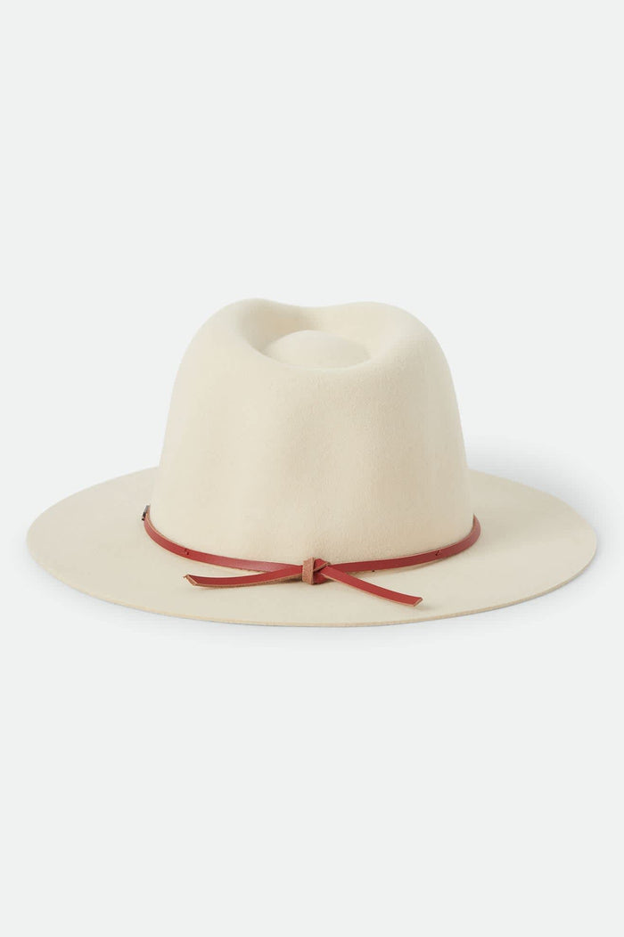Wesley Fedora - Wax Paper/Red Earth