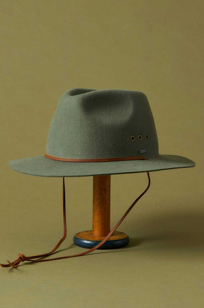 Wesley WTHR GUARD™ Packable Fedora - Light Moss