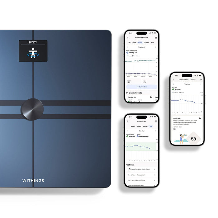 Withings Body Smart Total Body Composition Analyzer - WBS12-BLACK-ALL-INTER-Single - LL Medico