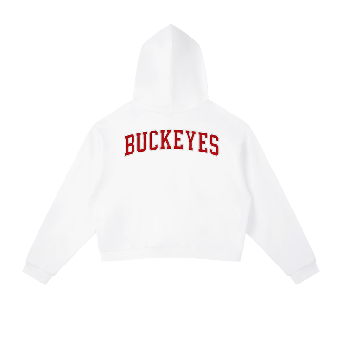 Women's Contrast Side Stripe Cropped Hoodie