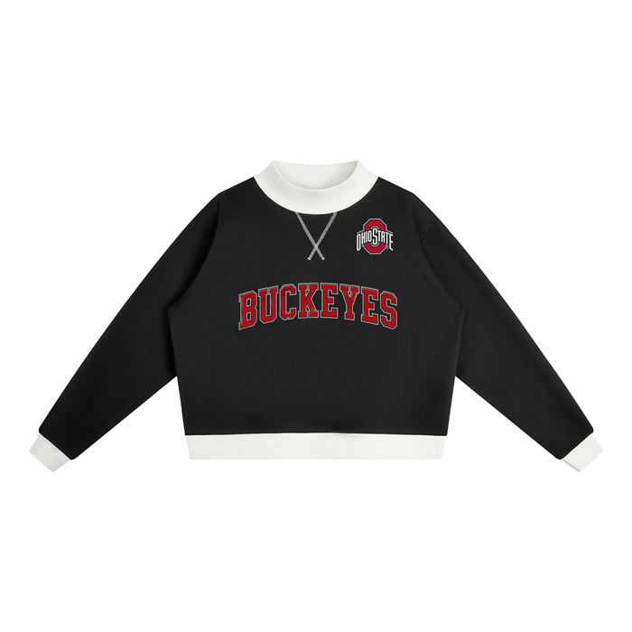 Women’s Mock Neck Crewneck Sweatshirt