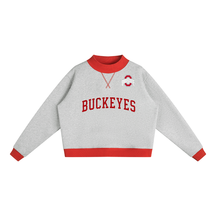 Women’s Mock Neck Crewneck Sweatshirt