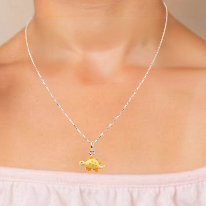 Yellow Dino Pendant