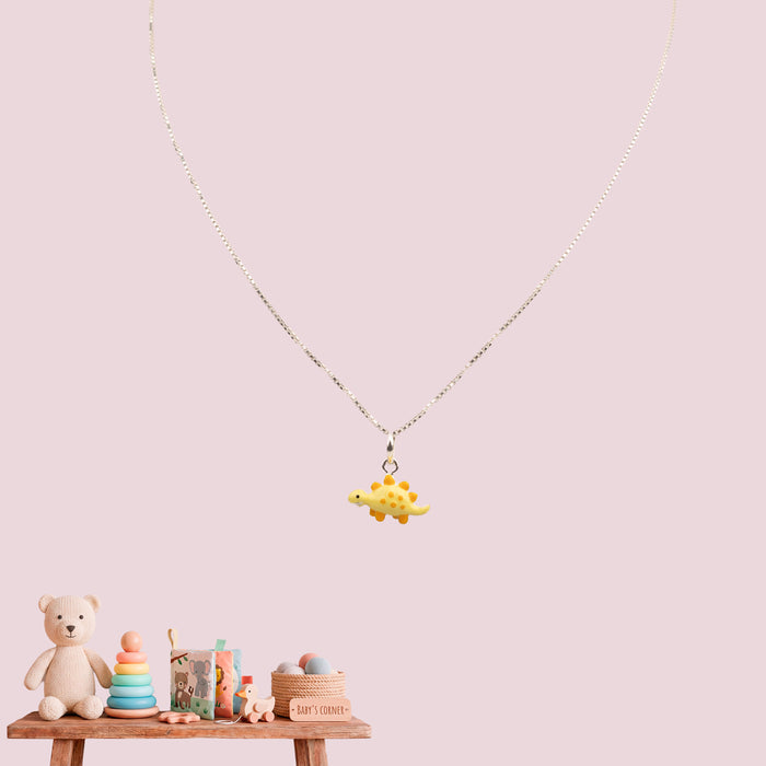 Yellow Dino Pendant